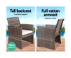 NORMA 4 PIECE OUTDOOR RATTAN  LOUNGE SETTING - GREY