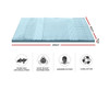 SALOME KING SIZE COOL GEL MEMORY FOAM MATTRESS TOPPER WITH BAMBOO COVER (50mm)