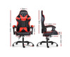 PAXTON RECLINING OFFICE COMPUTER  CHAIR  - BLACK & RED