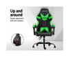 PAXTON RECLINING OFFICE COMPUTER  CHAIR  - BLACK & GREEN