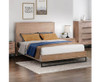 QUEEN GAILE ACACIA TIMBER BED FRAME  - AS PICTURED 