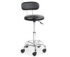 AYANA PU LEATHER  SWIVEL CHAIR  WITH BACKREST - BLACK