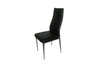 CELESTA LEATHERETTE DINING CHAIR - BLACK