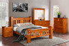 LEGIONS QUEEN 5 PIECE (DRESSER) BEDROOM SUITE - NUTMEG