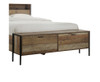 QUEEN DYNIE BED FRAME WITH HEADBOARD/ FOOTBOARD STORAGE - AS PICTURED