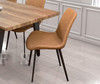 RICARDO DELUXE LEATHERETTE DINING CHAIR - TAUPE