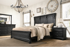 BOSTON QUEEN 5 PIECE (DRESSER) BEDROOM SUITE - AGED BLACK