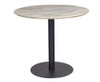THYLER ROUND DINING TABLE WITH MARBLE TOP - BLACK
