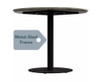 THYLER ROUND DINING TABLE WITH MARBLE TOP - BLACK