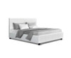 DOUBLE NEO LEATHERETTE BED - WHITE