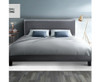 QUEEN  NEO  FABRIC BED FRAME - GREY