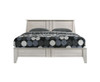 DOUBLE HILTON WOODEN BED FRAME - WHITE WASH