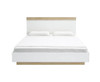 KING BRANWEN BED FRAME - WHITE & OAK