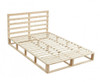 DOUBLE MAUDE WOODEN BED FRAME - NATURAL