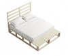 DOUBLE MAUDE WOODEN BED FRAME - NATURAL