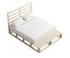 QUEEN MAUDE WOODEN BED FRAME - NATURAL