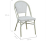 ARDEN (SET OF 2) ALUMINIUM OUTDOOR DINING CHAIR - WHITE