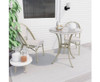 FRIEDA ROUND OUTDOOR DINING TABLE - WHITE