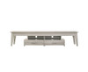 REILEY 2 SHELVES/ 2 DRAWER  TV STAND CABINET - WHITE WASHED