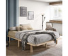 DOUBLE NIVEAN WOODEN BED BASE FRAME  ONLY - NATURAL