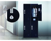 KENZIE TWO-DOOR  OFFICE - GYM - STORAGE - SHED - LOCKER WITH 3-DIGIT COMBINATION LOCK  - BLACK