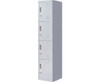 KENZIE FOUR-DOOR  OFFICE - GYM - STORAGE - SHED - LOCKER WITH 3-DIGIT COMBINATION LOCK  - GREY