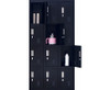 KENZIE PADLOCK - OPERATED 12 DOOR OFFICE - GYM - STORAGE - SHED - LOCKER - BLACK