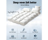 LARKYN KING SINGLE SIZE  MATTRESS TOPPER WITH BAMBOO FIBRE PILLOWTOP PROTECTOR (50mm)