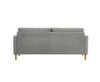 SANDARA 3 SEATER FABRIC SOFA - LIGHT GREY