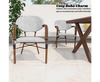 AIDEEN (SET OF 4) OUTDOOR DINING CHAIR - BROWN