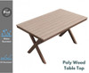 GIANNA OUTDOOR 5 PIECE DINING SETTING WITH 1500(L) x 900(W) TABLE - DARK OAK