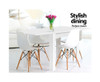 MELANIC EXTENDABLE DINING TABLE - 760(H) x 800/1600(W) x 800(D) -  WHITE