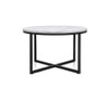 MADELYN ROUND COFFEE TABLE WITH MARBLE TOP - AS PICTURED 