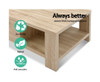 JOHNSON 2 SHELVES/ 1 DRAWER COFFEE TABLE - OAK