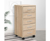 PYKE 5 DRAWER FILING CABINET - WOOD