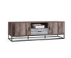 KELLAN TV ENTERTAINMENT UNIT 1800(W) - DARK WOOD & BLACK