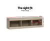 HAMILTON TV CABINET ENTERTAINMENT UNIT WITH RGB LED 1500(W) - OAK