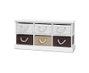 SOLANA SHOE STORAGE BENCH WITH 6 DRAWERS - AS PICTURED