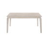 AURELIE SOLID RUBBERWOOD DINING TABLE - 1500(W) x 900(D) - WHITE WASHED