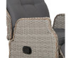  ALMIRA (SET OF 2) OUTDOOR RECLINER SUN LOUNGE CHAIR - GREY