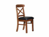 RANCH DINING CHAIR WITH BLACK VINYL SEATS