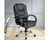 ARCELLI LEATHERETTE EXECUTIVE OFFICE CHAIR - BLACK