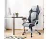 BRILEY PU LEATHER OFFICE DESK CHAIR - BLACK & GREY