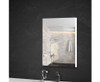 PERNELLE SINGLE DOOR BATHROOM STORAGE CABINET WITH VANITY MIRROR - WHITE