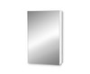 PERNELLE SINGLE DOOR BATHROOM STORAGE CABINET WITH VANITY MIRROR - WHITE