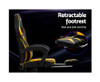 MATTHIAS OFFICE COMPUTER GAMING CHAIR WITH FOOTREST - BLACK & YELLOW