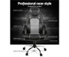 OTSANA PU LEATHER RACING STYLE OFFICE CHAIR - BLACK & GREY