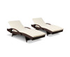 DEWEY (SET OF 2) OUTDOOR SUN LOUNGE - BROWN