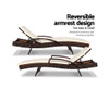 DEWEY (SET OF 2) OUTDOOR SUN LOUNGE - BROWN