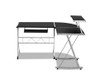 SPRINGER  CORNERMETAL PULL OUT DESK - 1340(W) x 500(D) - BLACK